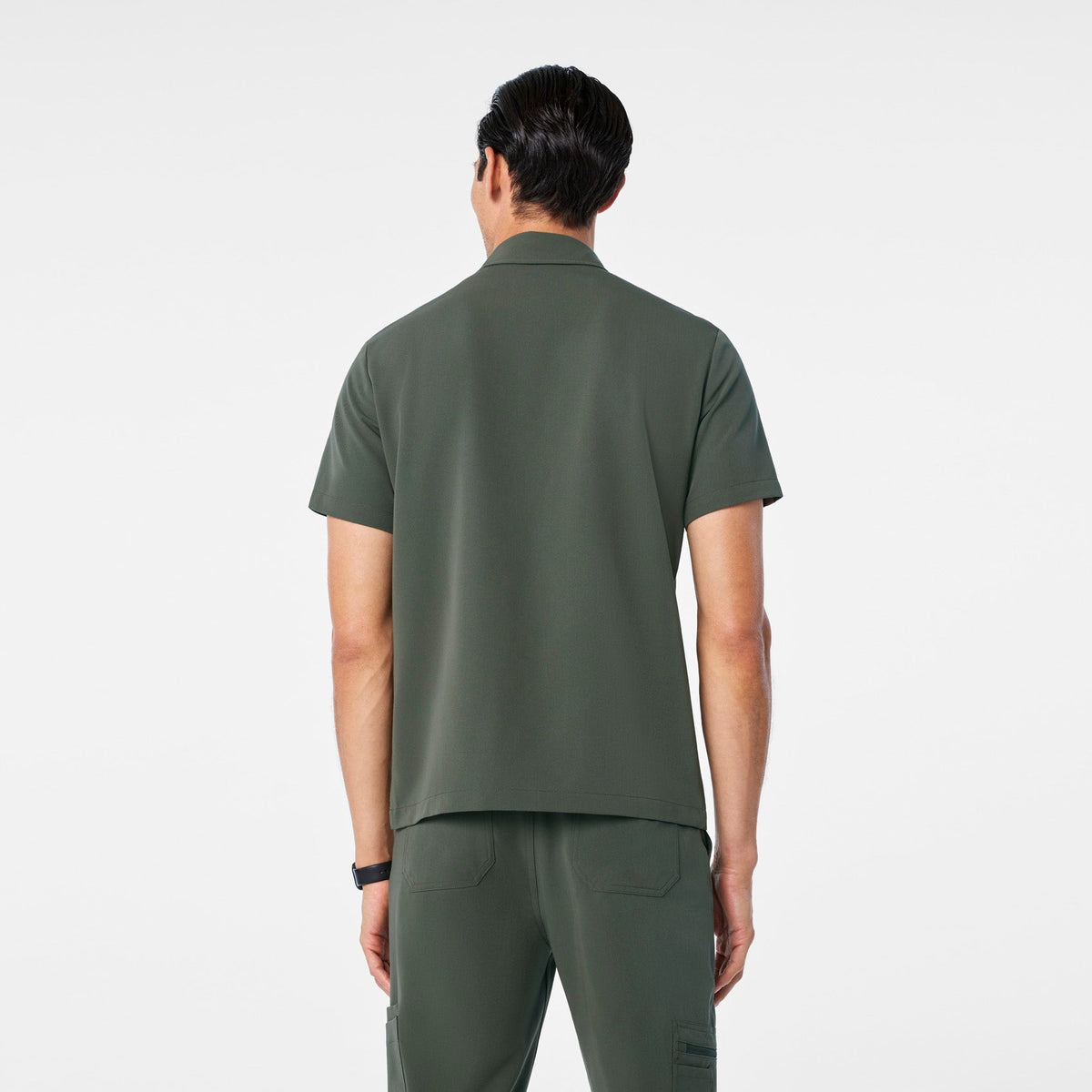 Eugene Polo Scrub Top - Moss