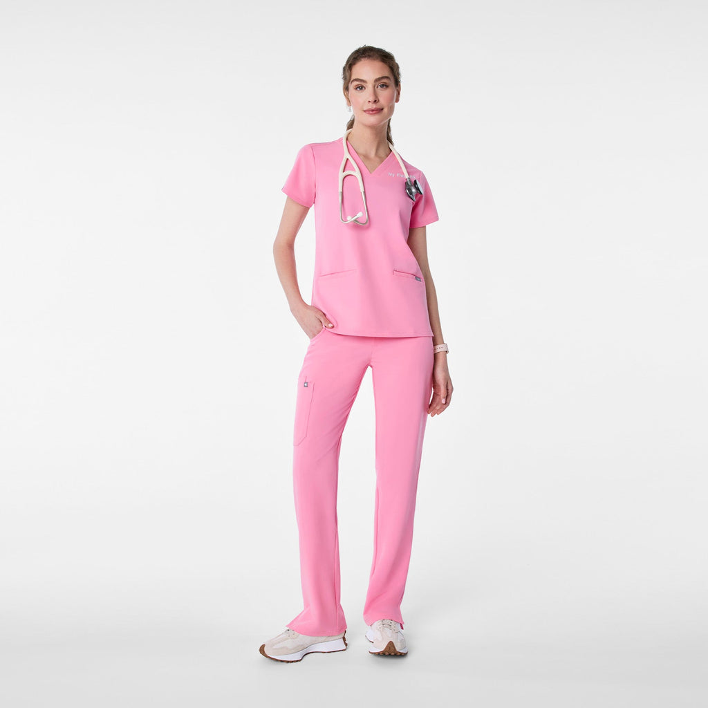 Casma Scrub Top™ - Sunrise Pink