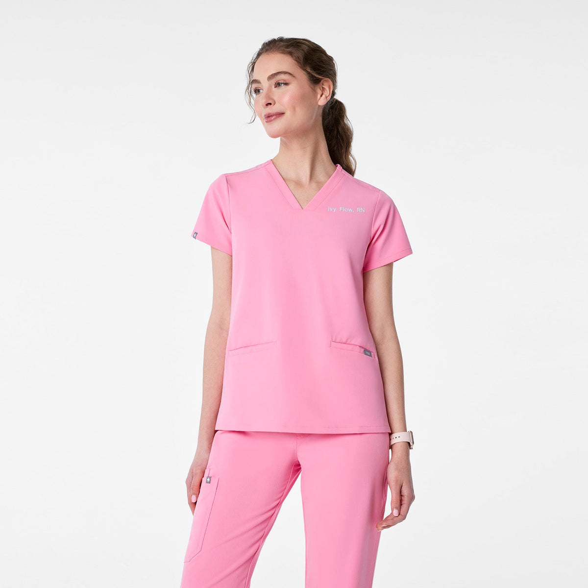 Casma Scrub Top™ - Sunrise Pink