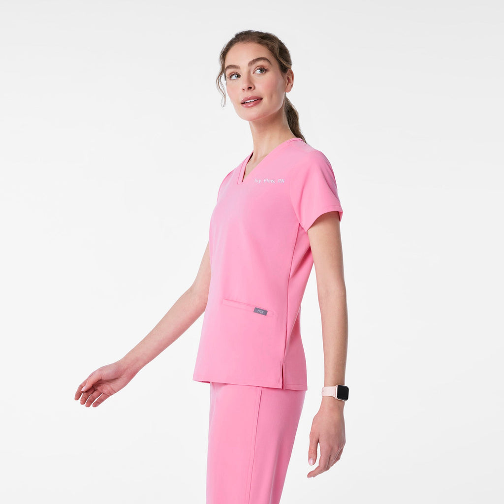 Casma Scrub Top™ - Sunrise Pink