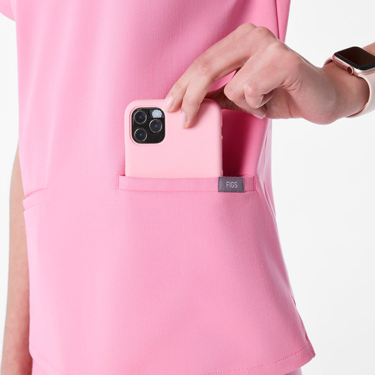 Casma Scrub Top™ - Sunrise Pink