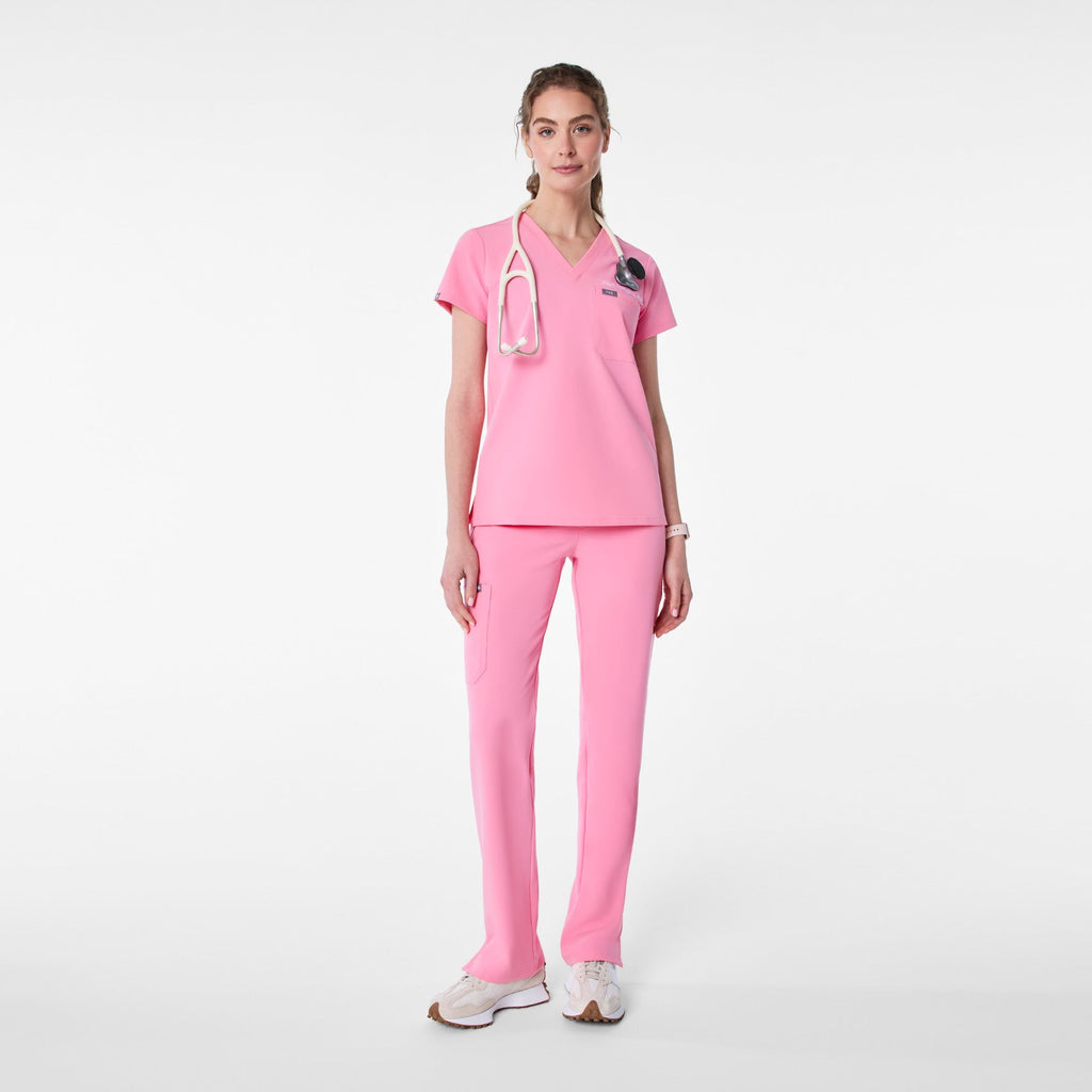 Catarina Scrub Top™ - Sunrise Pink