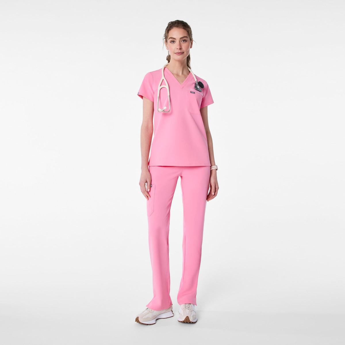 Catarina Scrub Top™ - Sunrise Pink