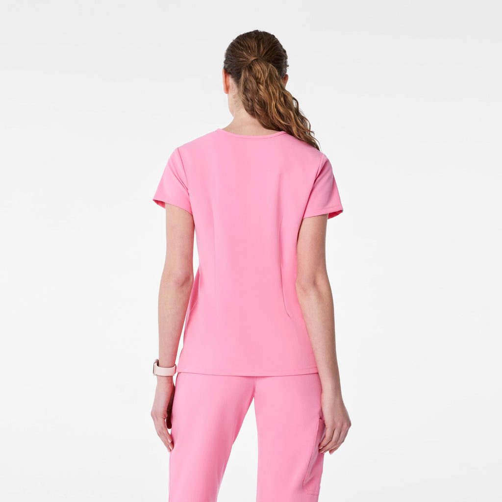 Catarina Scrub Top™ - Sunrise Pink