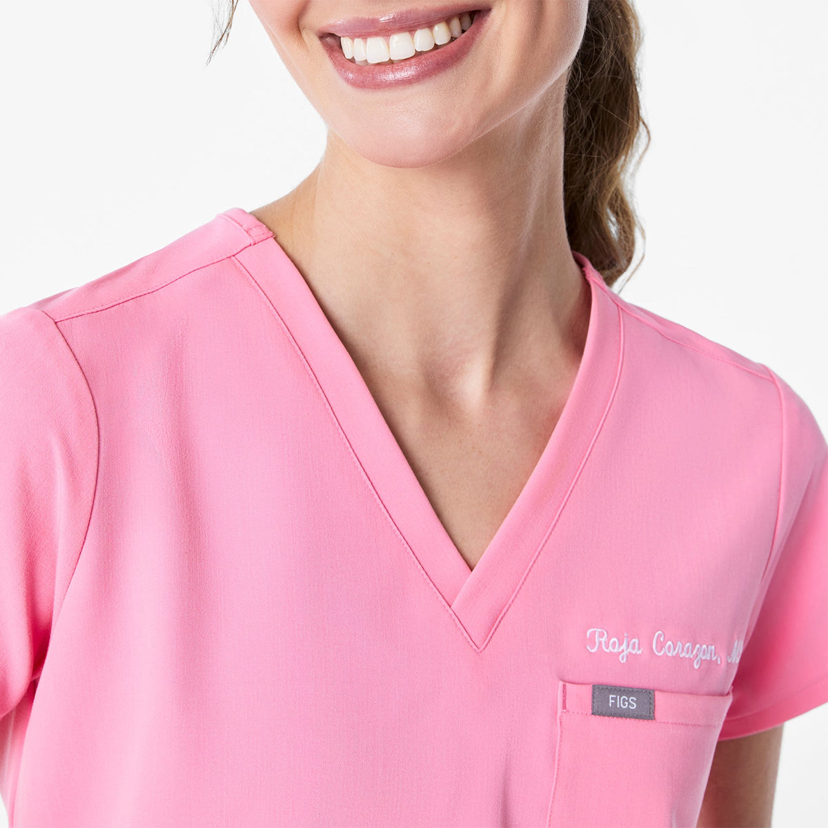 Catarina Scrub Top™ - Sunrise Pink