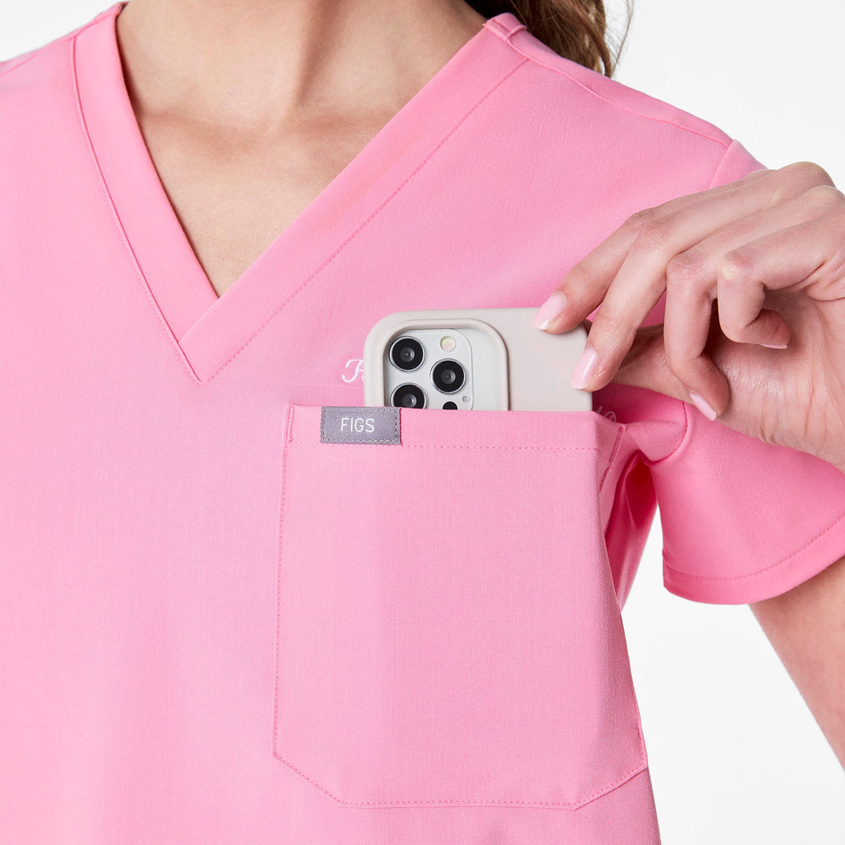 Catarina Scrub Top™ - Sunrise Pink
