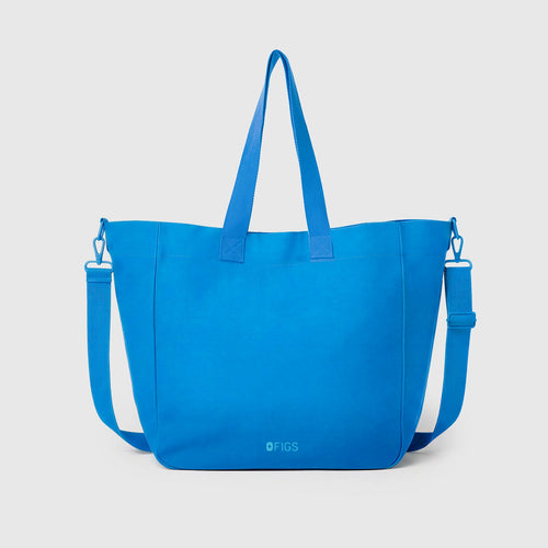 A Very Large Needle Detachable Strap Tote - Blue Horizon
