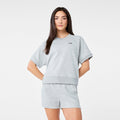 Evelyn Short-Sleeve Sweatshirt - Heather Grey