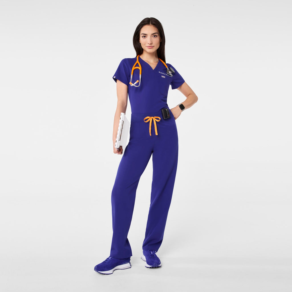 Livingston High-Rise Straight-Leg Scrub Pant™ - Deep Royal Blue