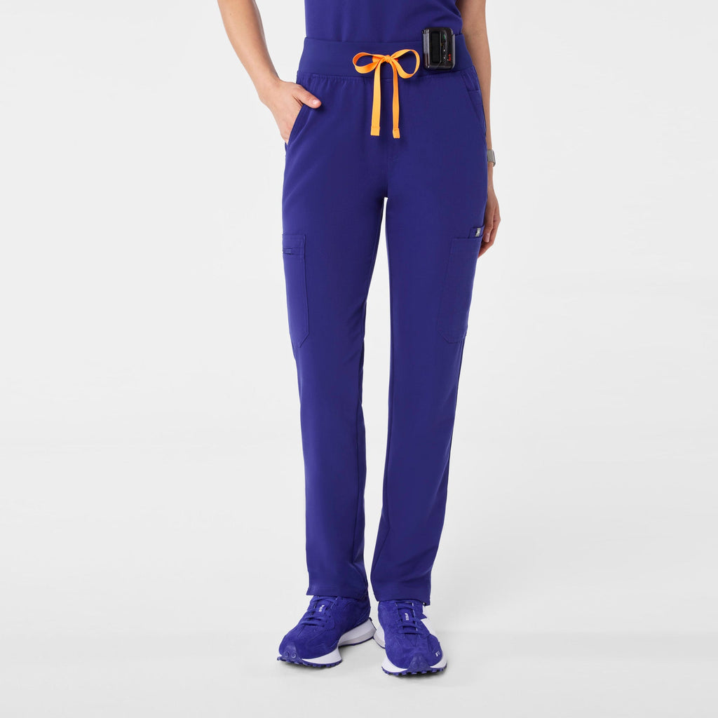 Yola High-Rise Slim Scrub Pant™ - Deep Royal Blue