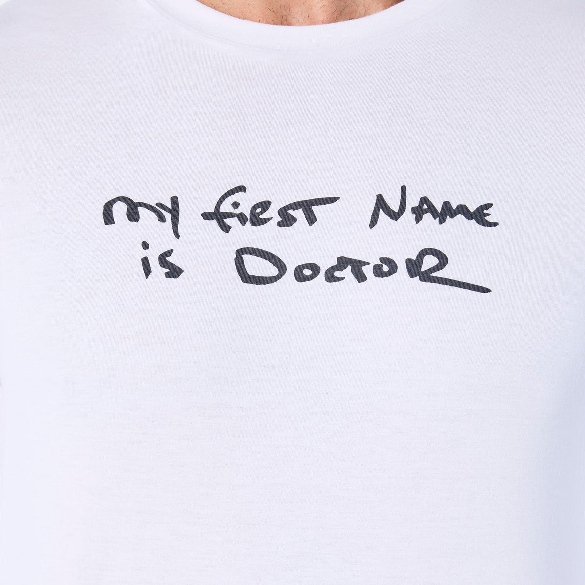 My First Name is Doctor Long-Sleeve Underscrub - Optic White