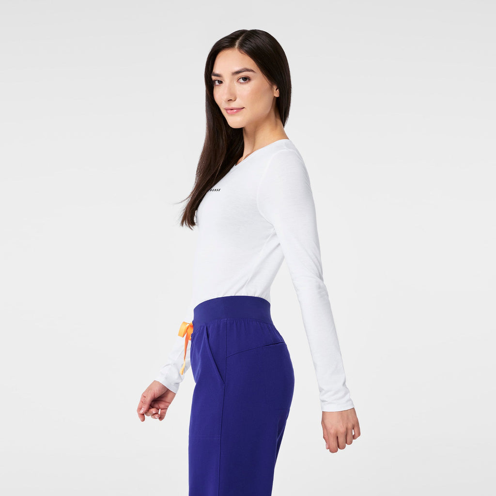 100% Awesome Long-Sleeve Underscrub - Optic White