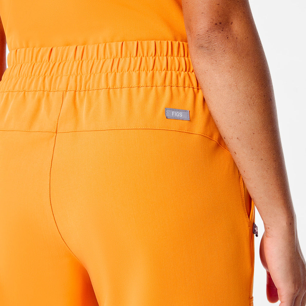 Giuliana High-Rise Barrel-Leg Scrub Pant - Creamsicle