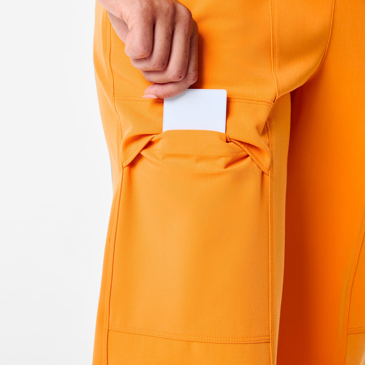 Giuliana High-Rise Barrel-Leg Scrub Pant - Creamsicle