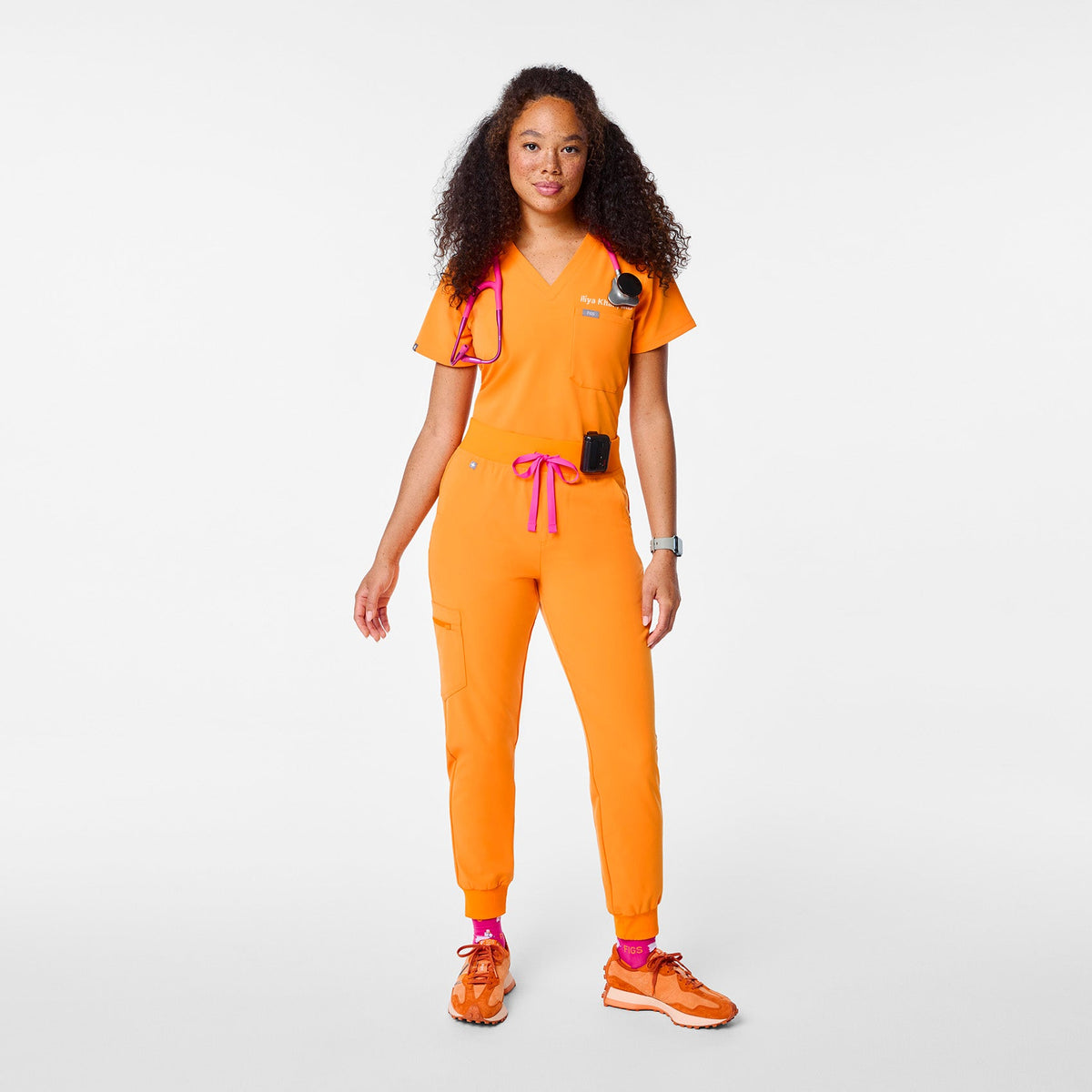 Zamora High-Rise Jogger Scrub Pant™ - Creamsicle