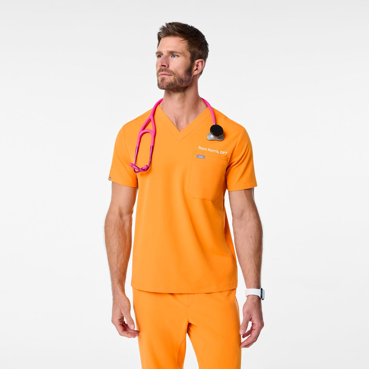 Leon Scrub Top™ - Creamsicle