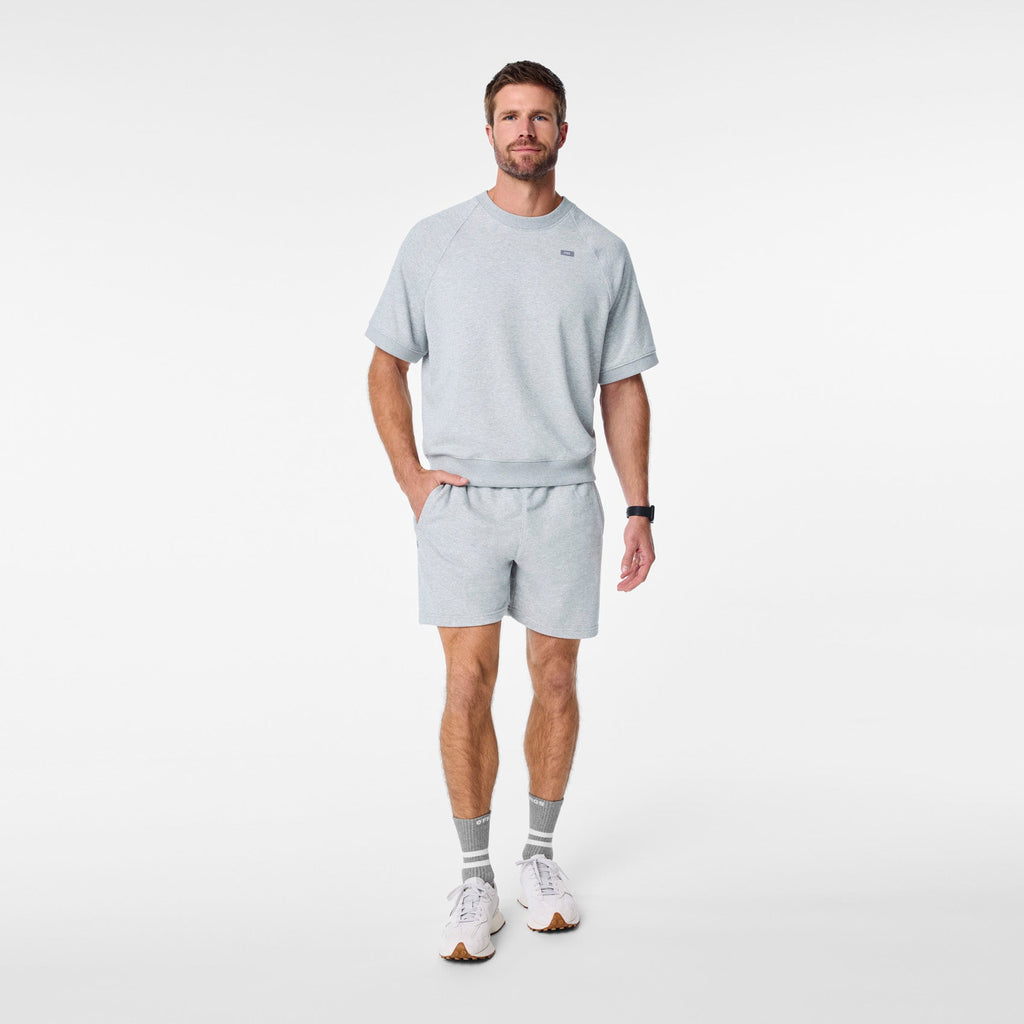 Elliot Short-Sleeve Sweatshirt - Heather Grey
