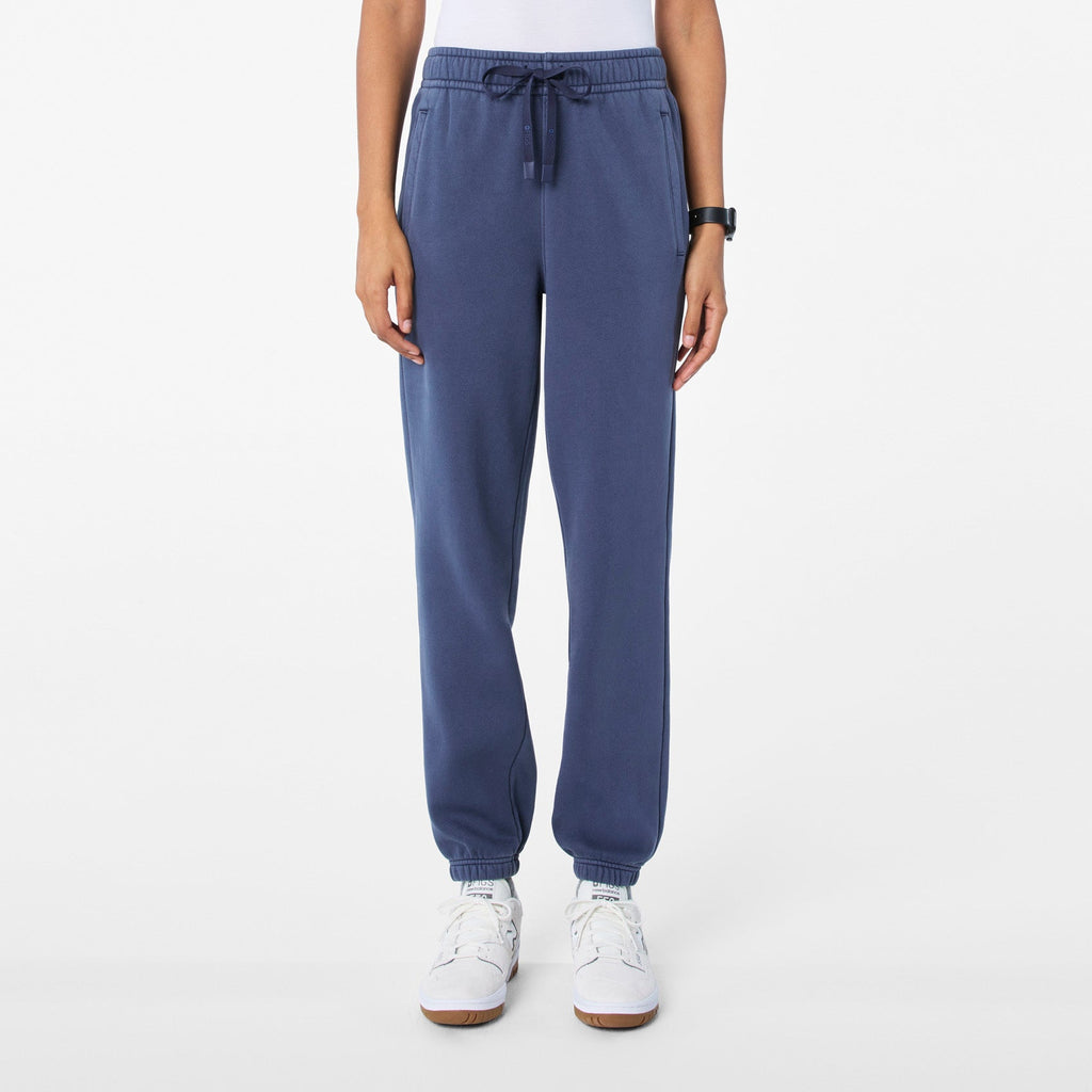 Hayden Vintage Wash Jogger Sweatpants - Quiet Navy