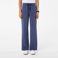Hayden Vintage Wash Wide-Leg Sweatpants - Quiet Navy