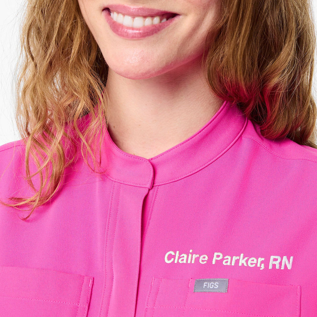 Rafaela Jogger ScrubJumpsuit™ - Rapid Response Pink