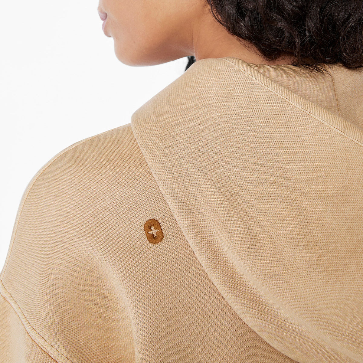 Hayden Vintage Wash Cropped Hoodie Sweatshirt - Sequoia