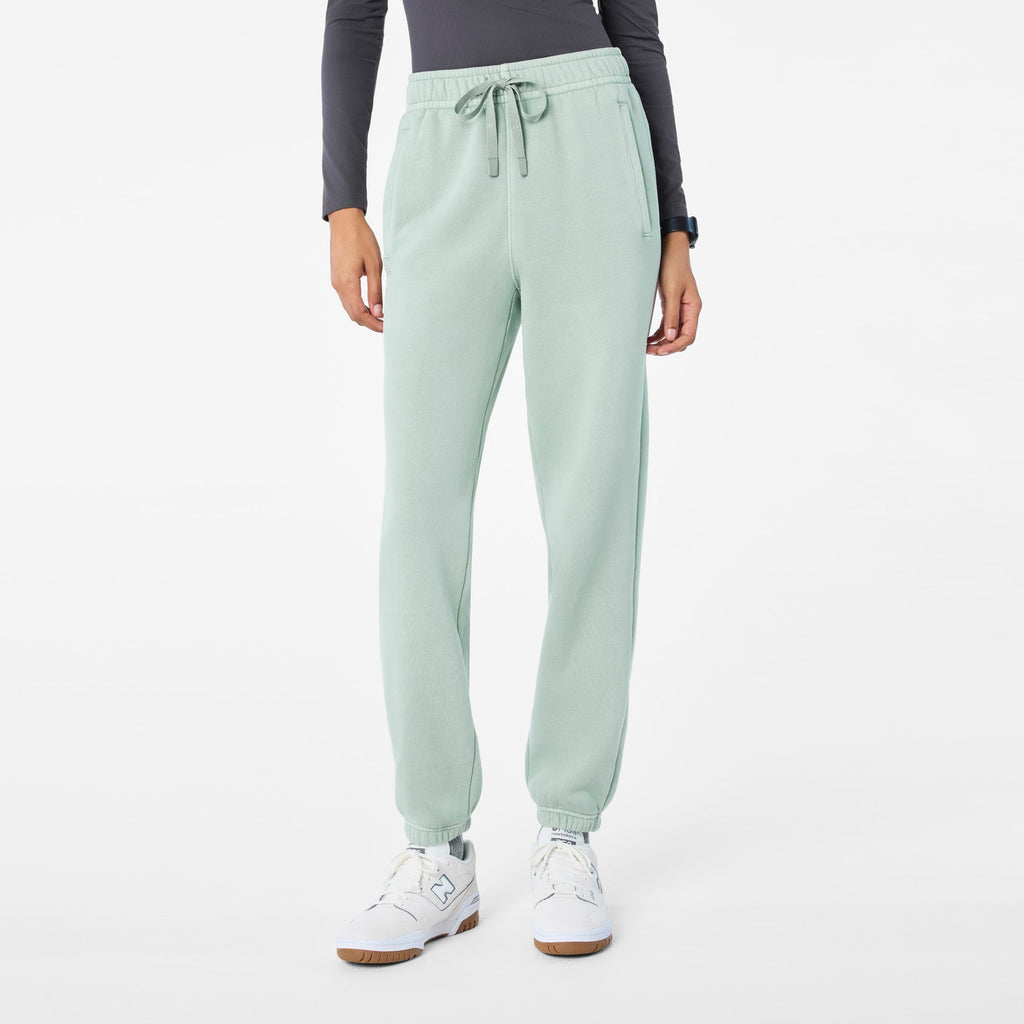 Hayden Vintage Wash Jogger Sweatpants - Soft Sage