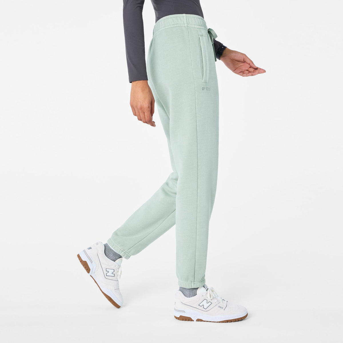 Hayden Vintage Wash Jogger Sweatpants - Soft Sage