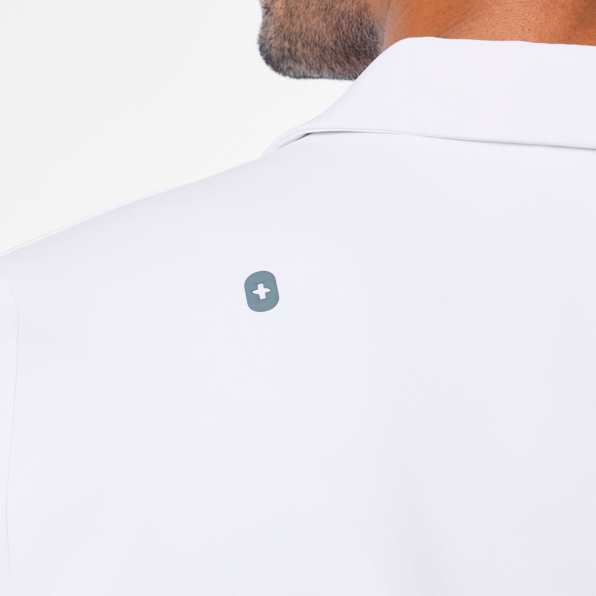 Harlem Short Slim Lab Coat - White