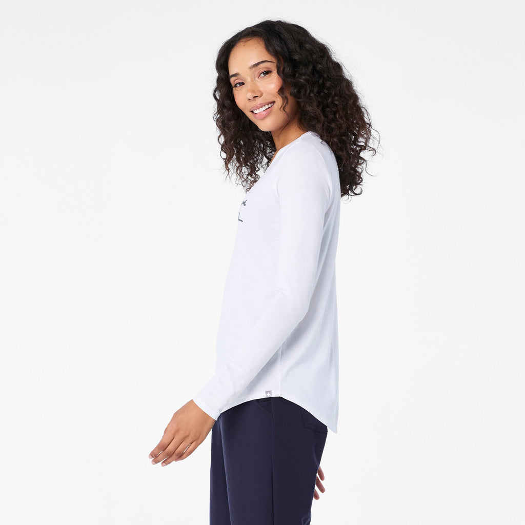 My First Name Is Doctor Long-Sleeve Underscrub - Optic White