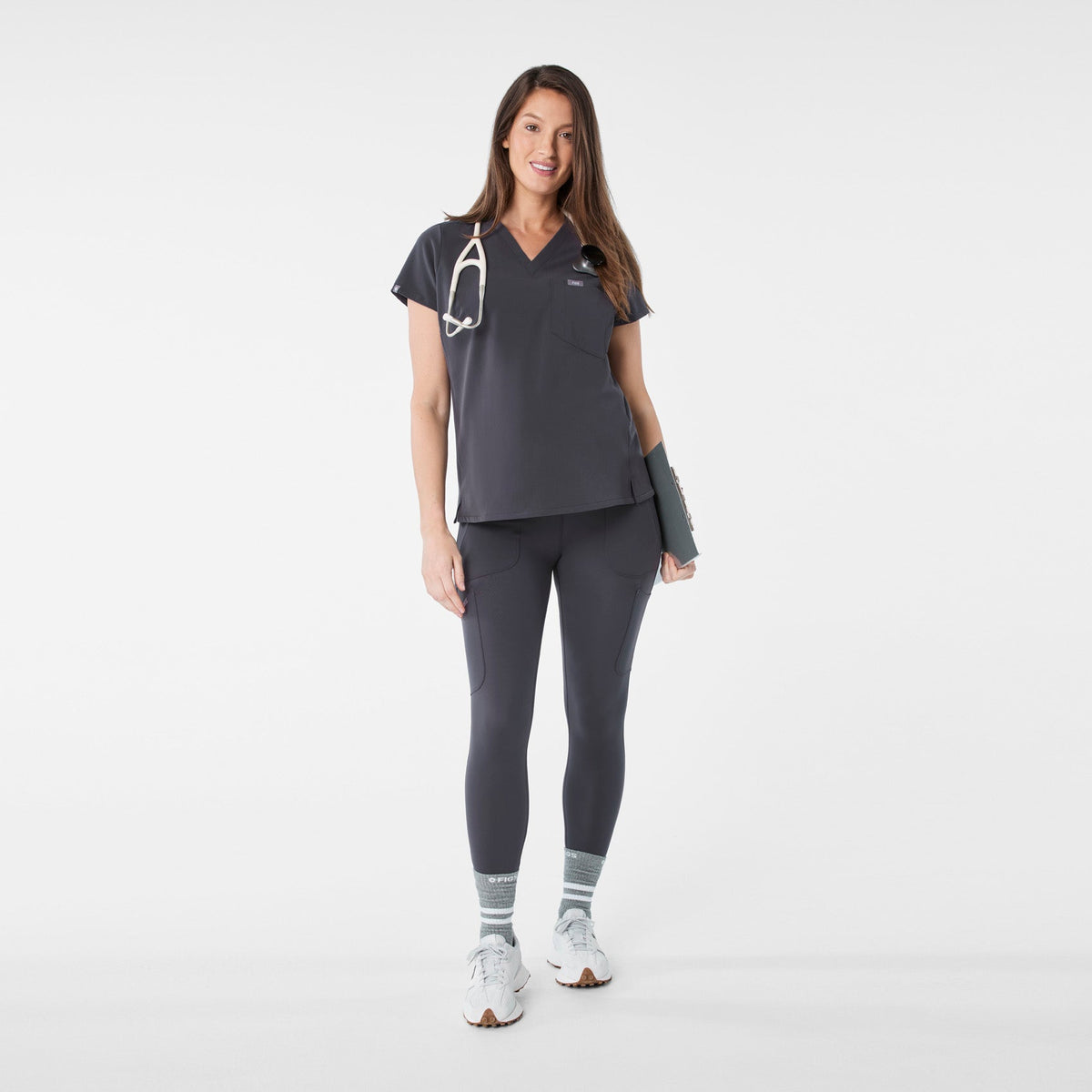 Ashland Maternity ScrubLegging™ - Charcoal