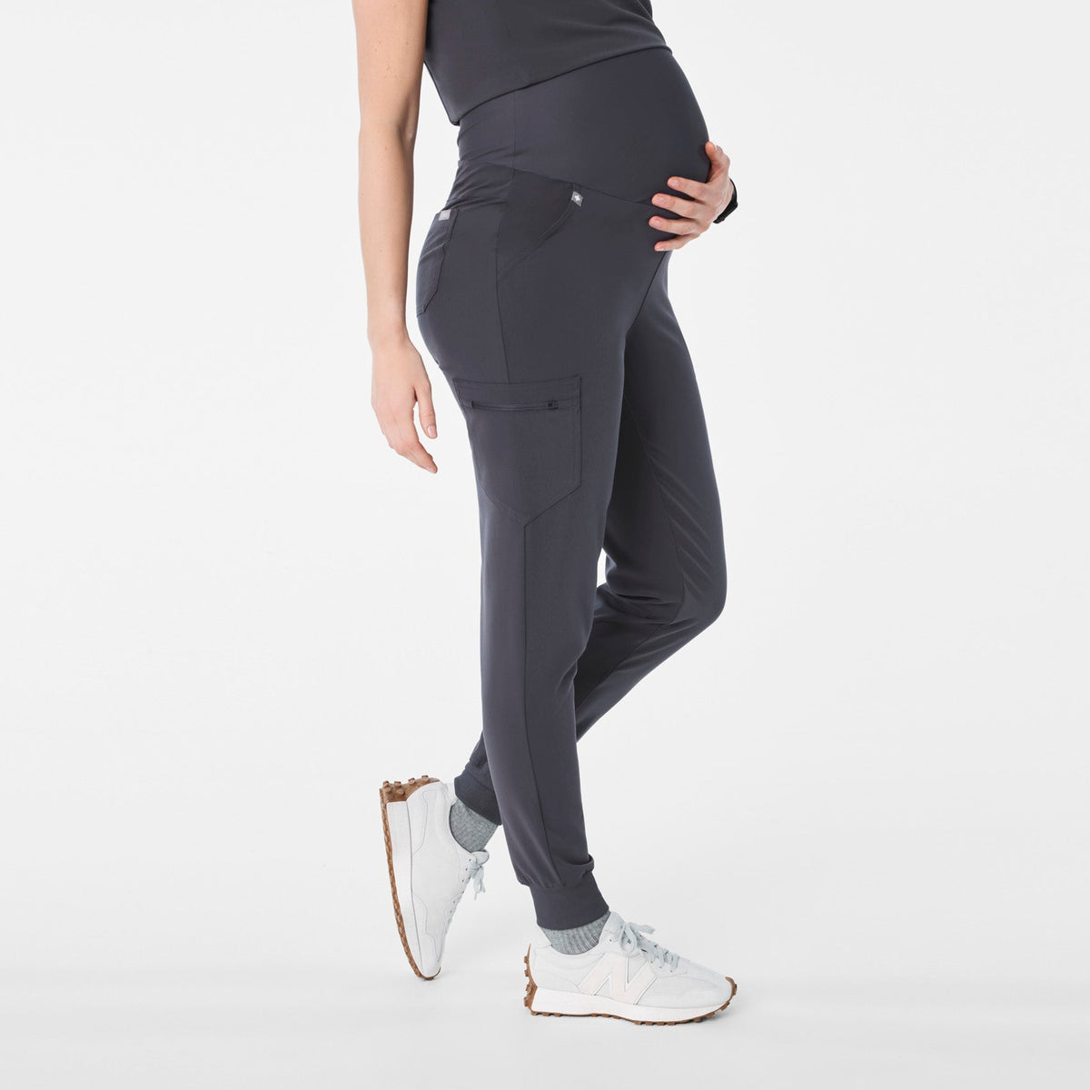 Zamora Maternity Jogger Scrub Pant - Charcoal