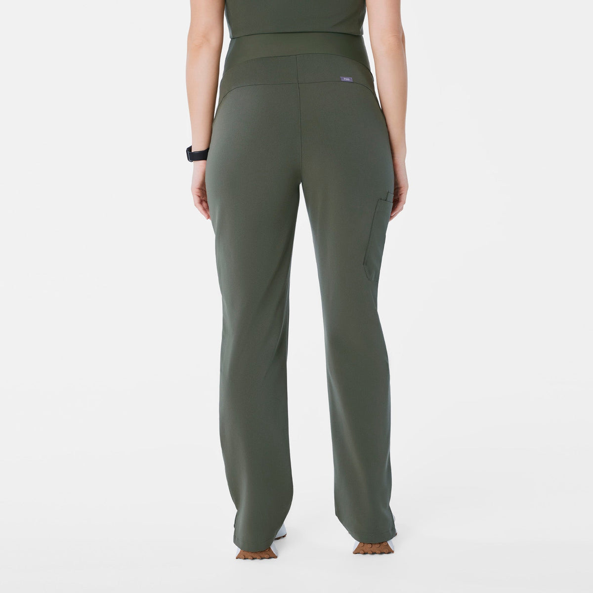 Kade Maternity Straight-Leg Scrub Pant - Moss