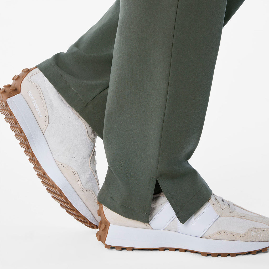 Kade Maternity Straight-Leg Scrub Pant - Moss
