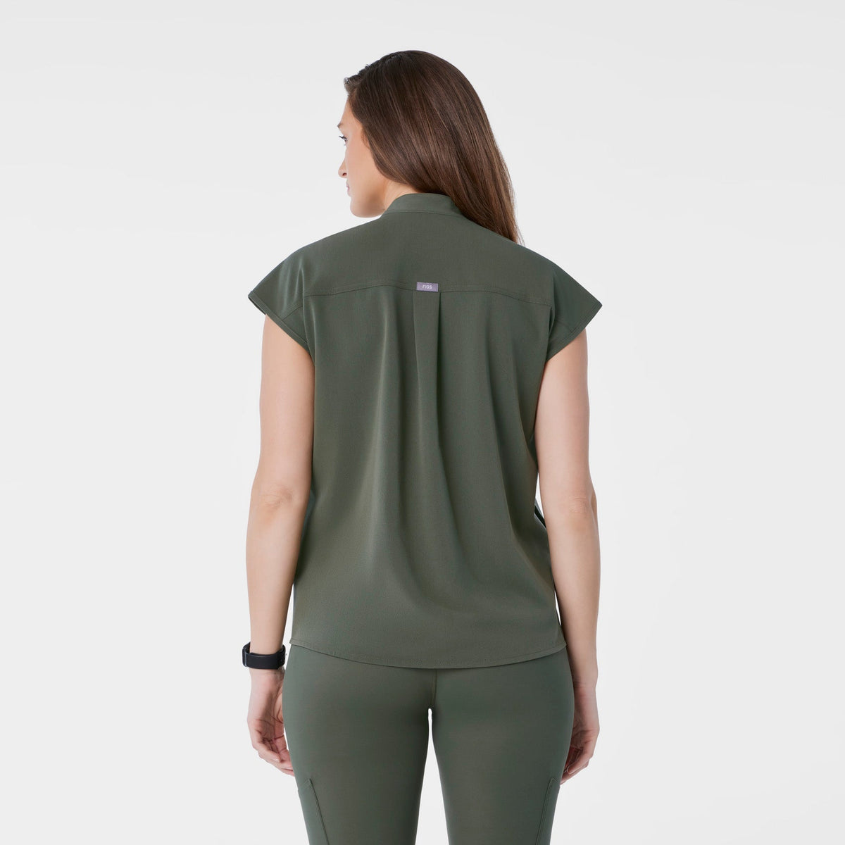 Rafaela Maternity Scrub Top - Moss