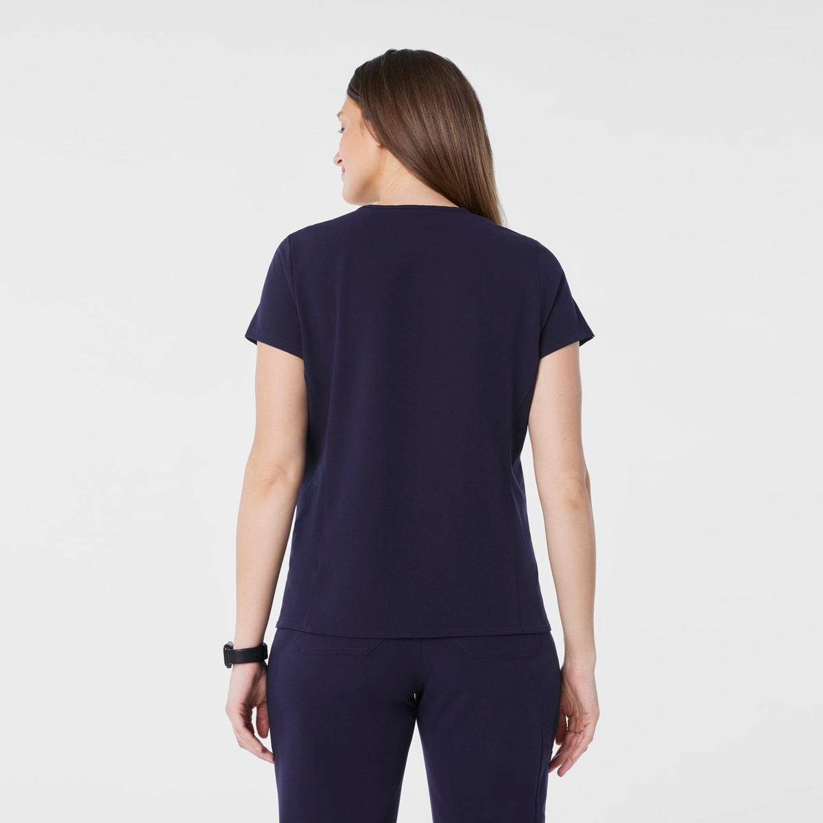 Catarina Maternity Scrub Top - Navy