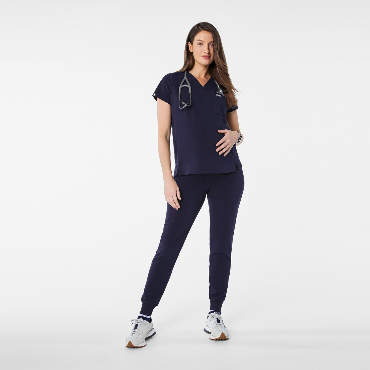 Zamora Maternity Jogger Scrub Pant - Navy