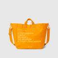 A Very Large Needle Detachable Strap Tote - Creamsicle
