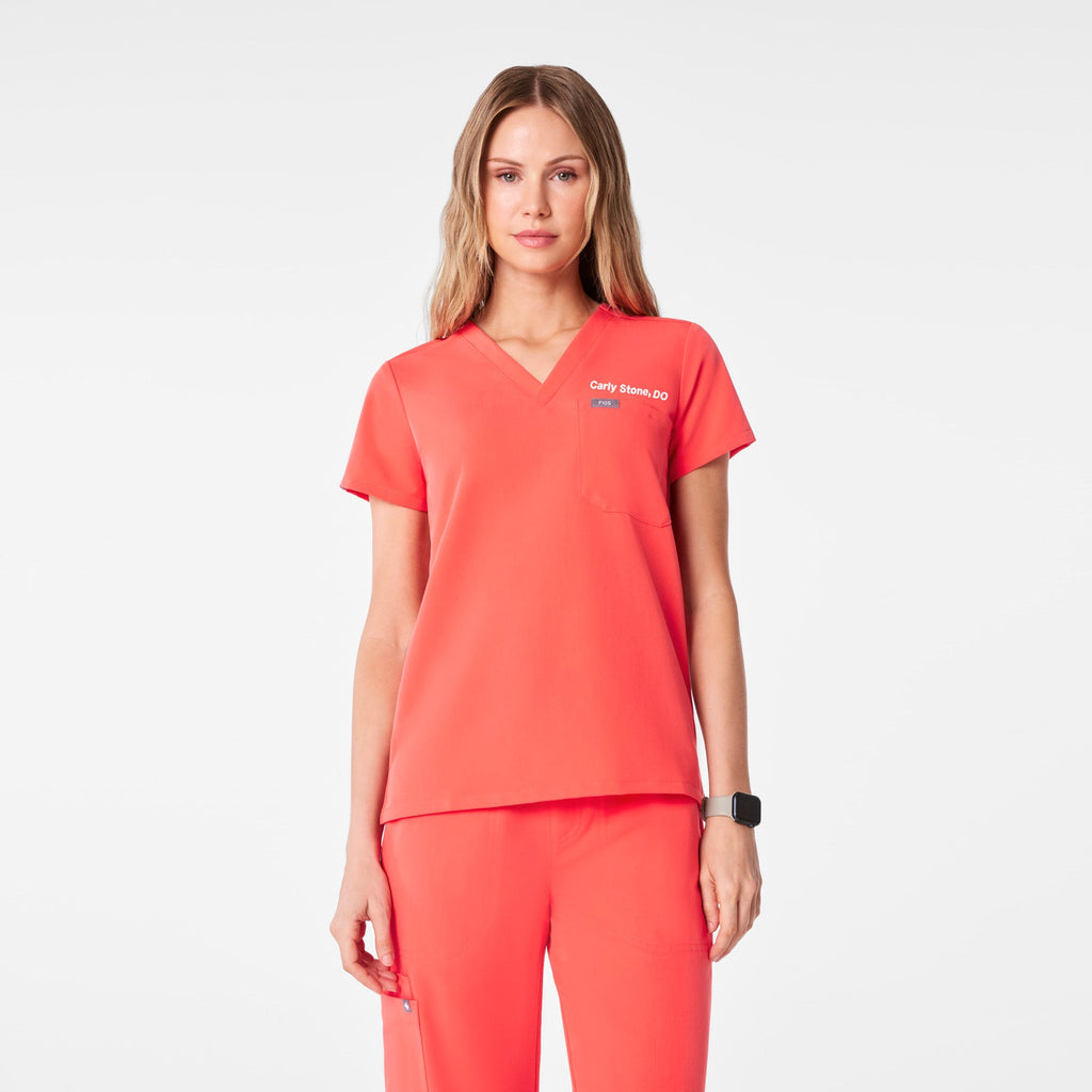 Catarina Scrub Top™ - Fireside