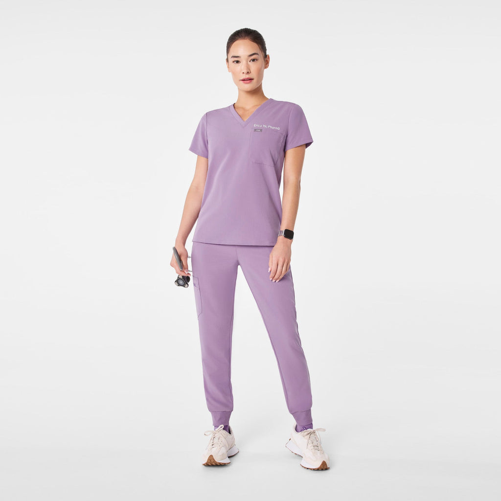 Catarina Scrub Top™ - Purple Haze
