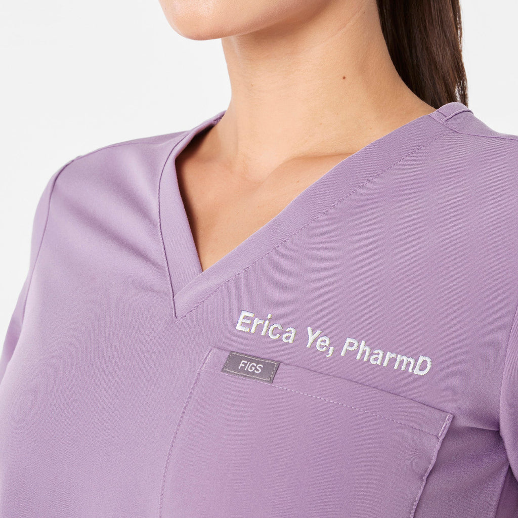 Catarina Scrub Top™ - Purple Haze