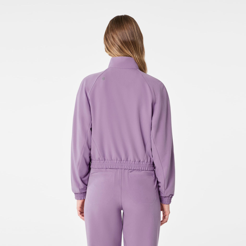 Sydney Cropped Scrub Jacket - Purple Haze