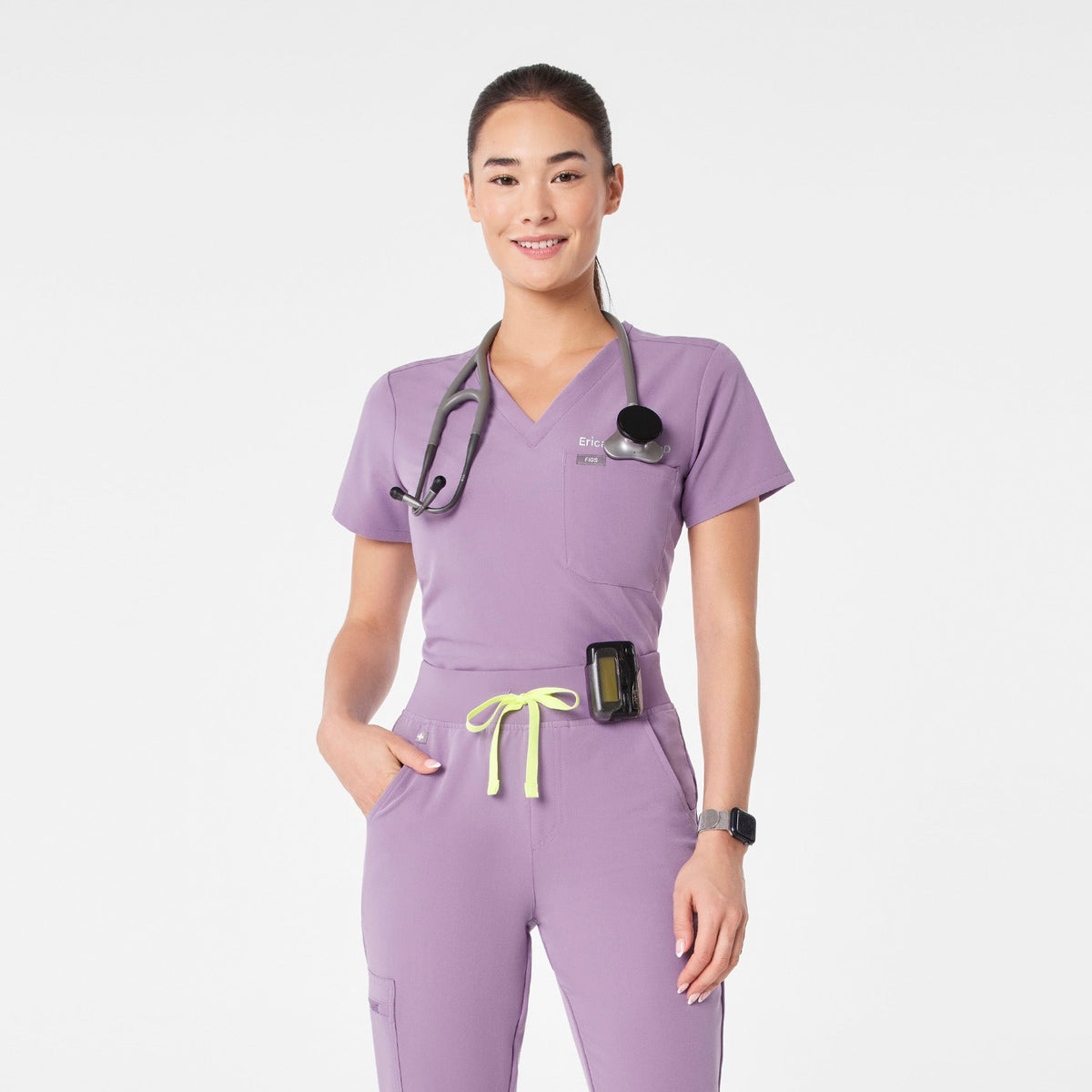 Catarina Scrub Top™ - Purple Haze