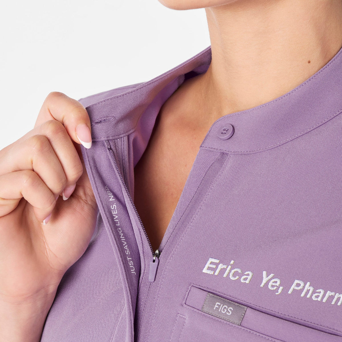 Montex Relaxed Scrub Top - Purple Haze