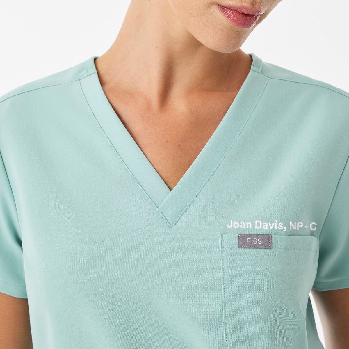 Catarina Scrub Top™ - Seaglass