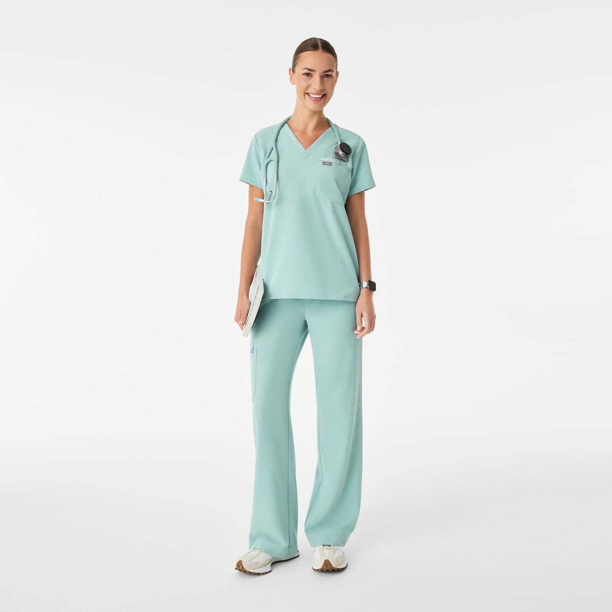 Catarina Scrub Top™ - Seaglass