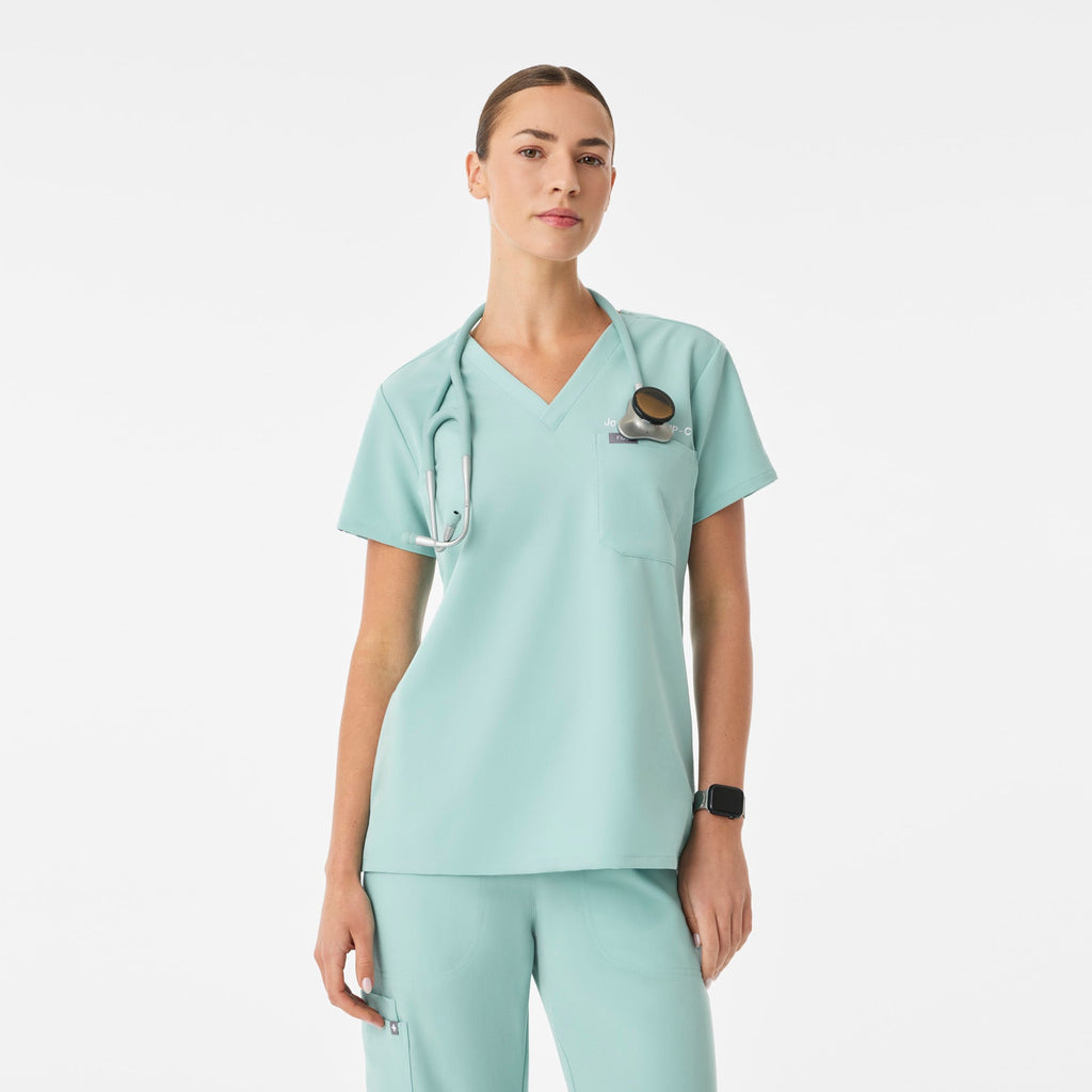 Catarina Scrub Top™ - Seaglass