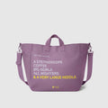 A Very Large Needle Detachable Strap Tote - Purple Haze