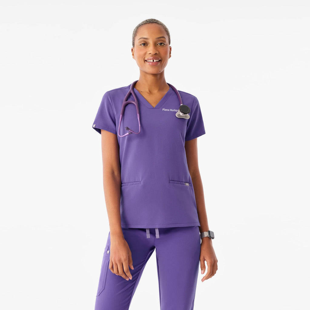 Casma Scrub Top™ - Amethyst