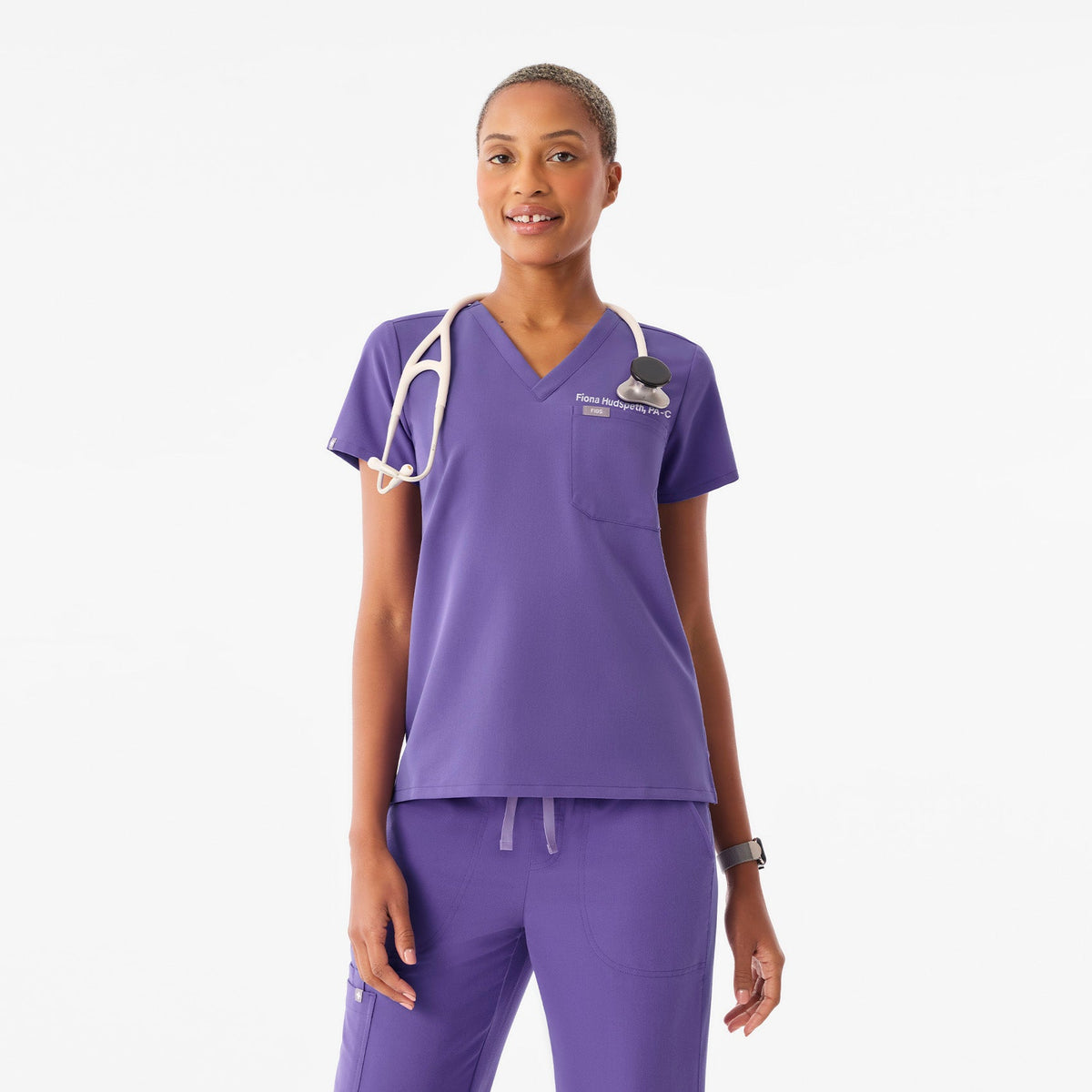 Catarina Scrub Top™ - Amethyst