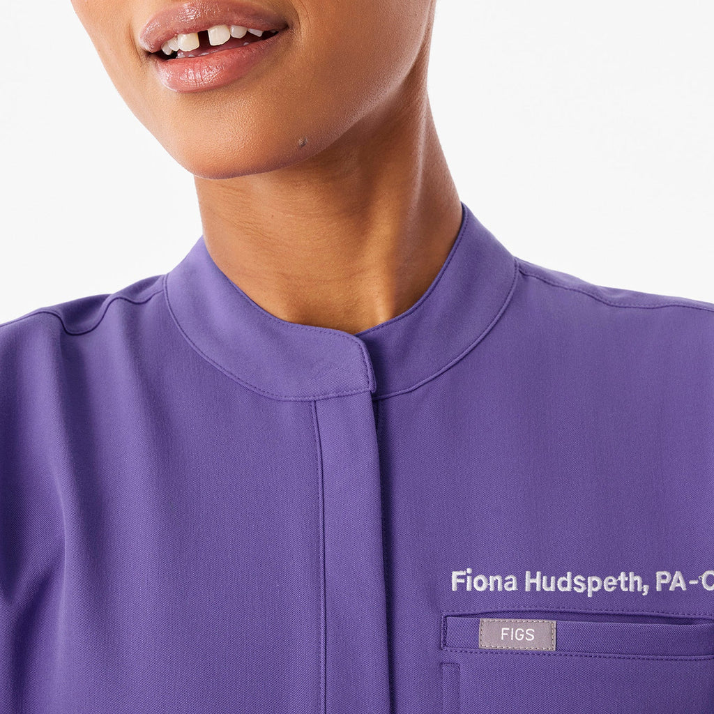 Montex Relaxed Scrub Top - Amethyst